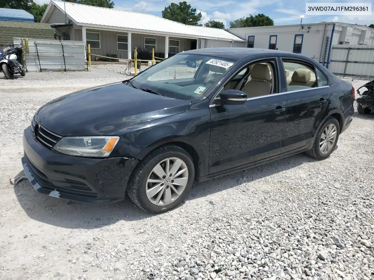 2015 Volkswagen Jetta Se VIN: 3VWD07AJ1FM296361 Lot: 62921485