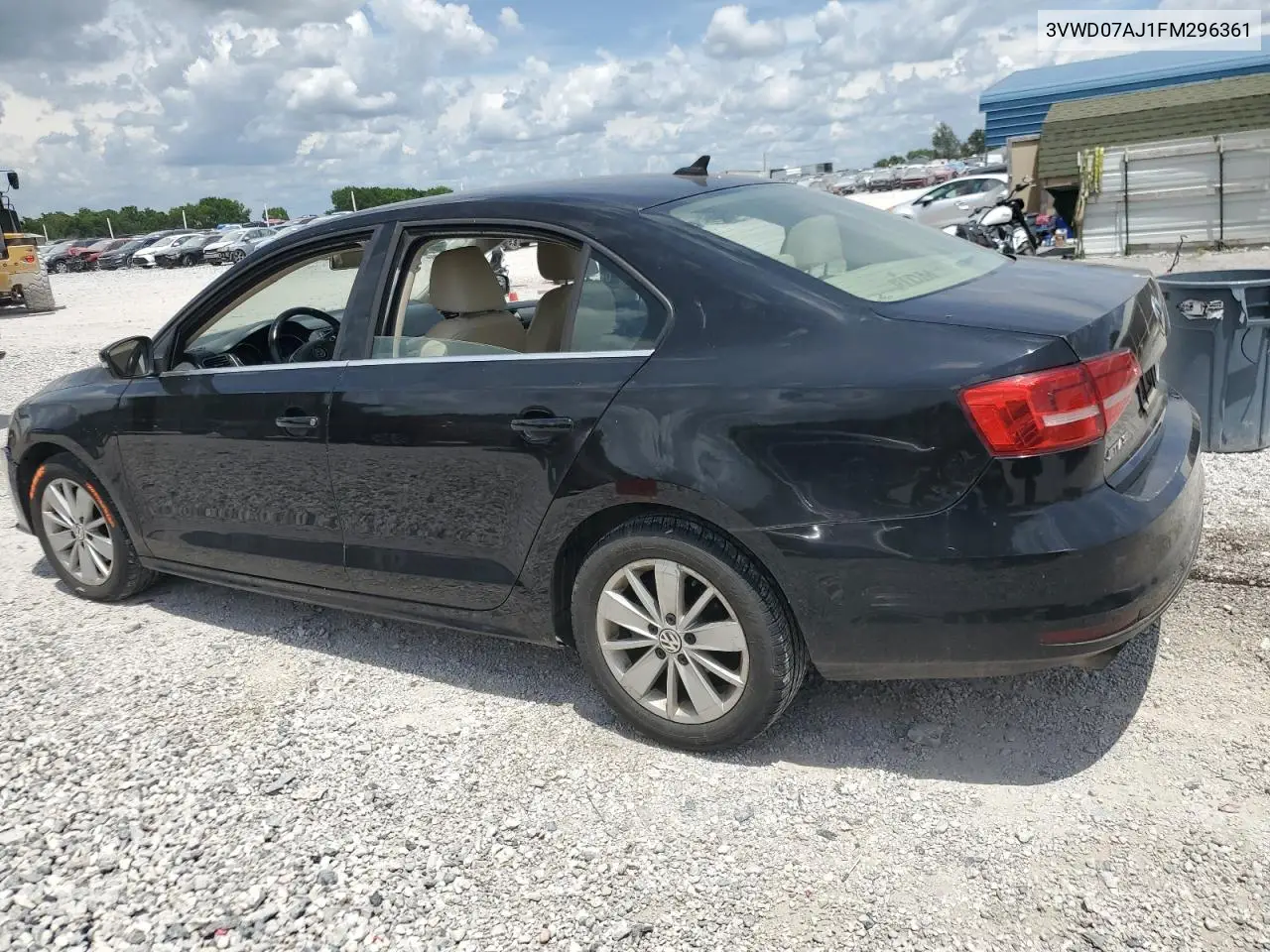 2015 Volkswagen Jetta Se VIN: 3VWD07AJ1FM296361 Lot: 62921485