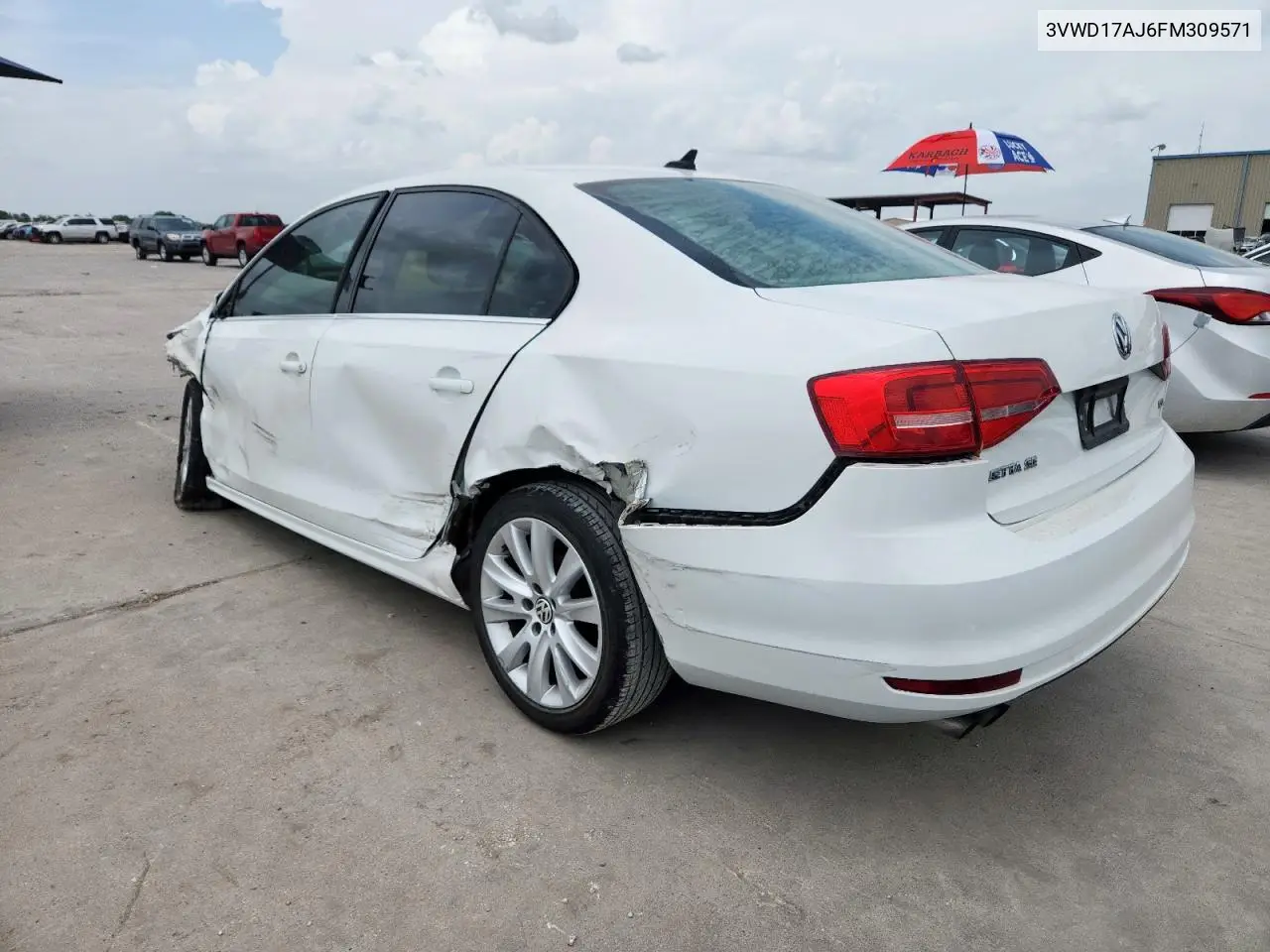 2015 Volkswagen Jetta Se VIN: 3VWD17AJ6FM309571 Lot: 63125295