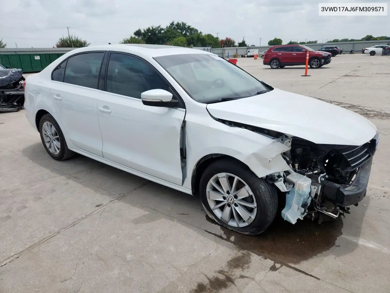 2015 Volkswagen Jetta Se VIN: 3VWD17AJ6FM309571 Lot: 63125295