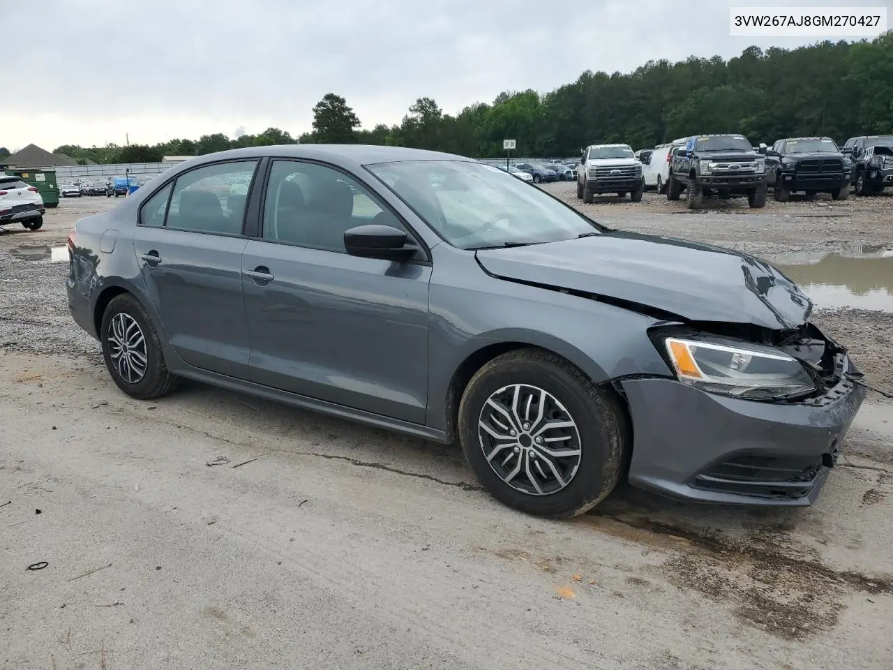 2016 Volkswagen Jetta S VIN: 3VW267AJ8GM270427 Lot: 55661455
