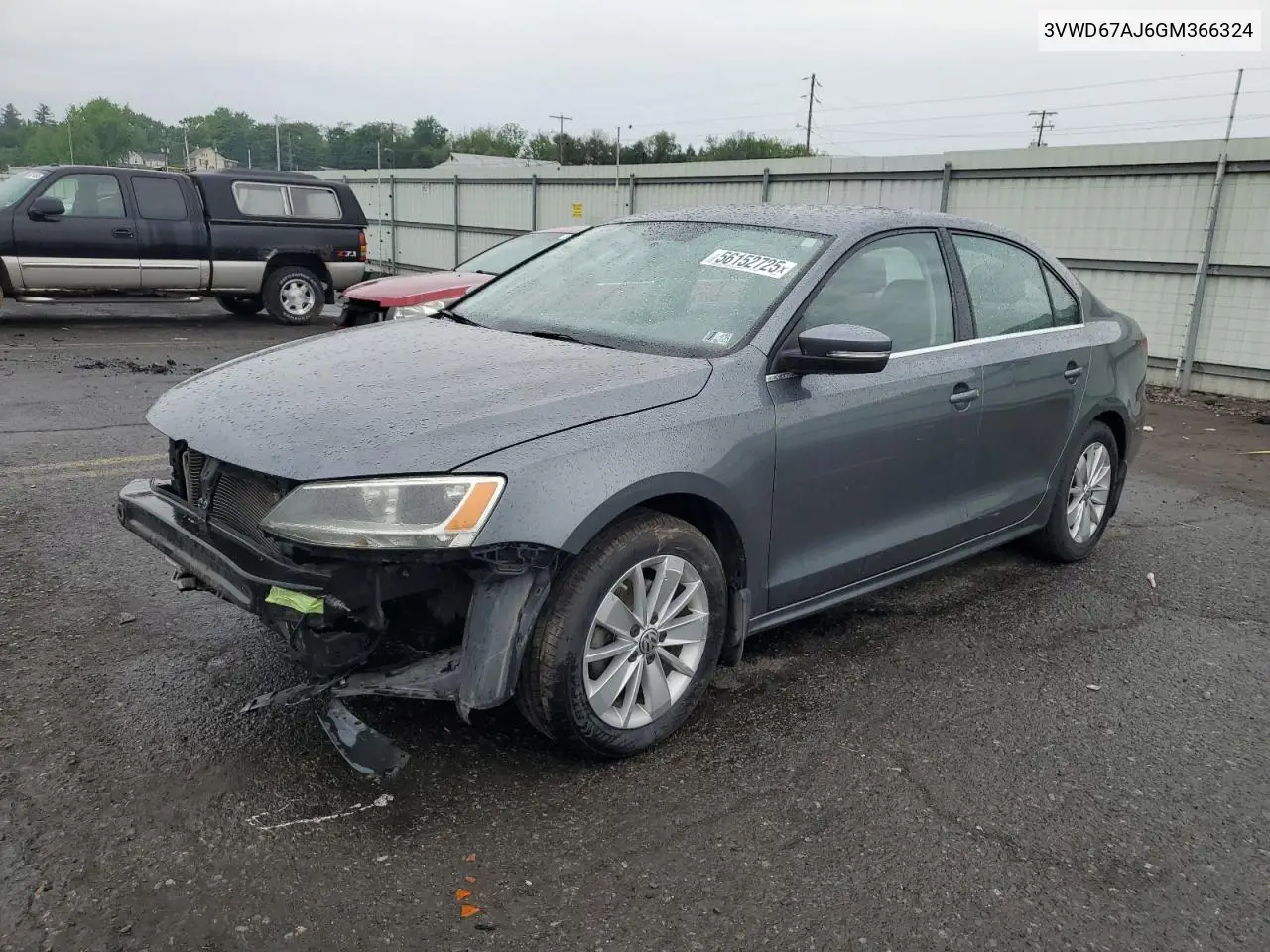 2016 Volkswagen Jetta Se VIN: 3VWD67AJ6GM366324 Lot: 56152725