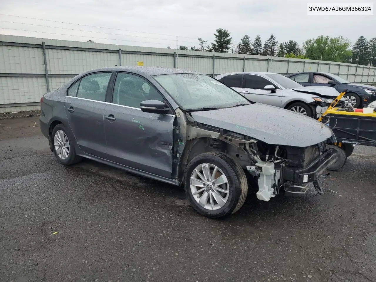 2016 Volkswagen Jetta Se VIN: 3VWD67AJ6GM366324 Lot: 56152725