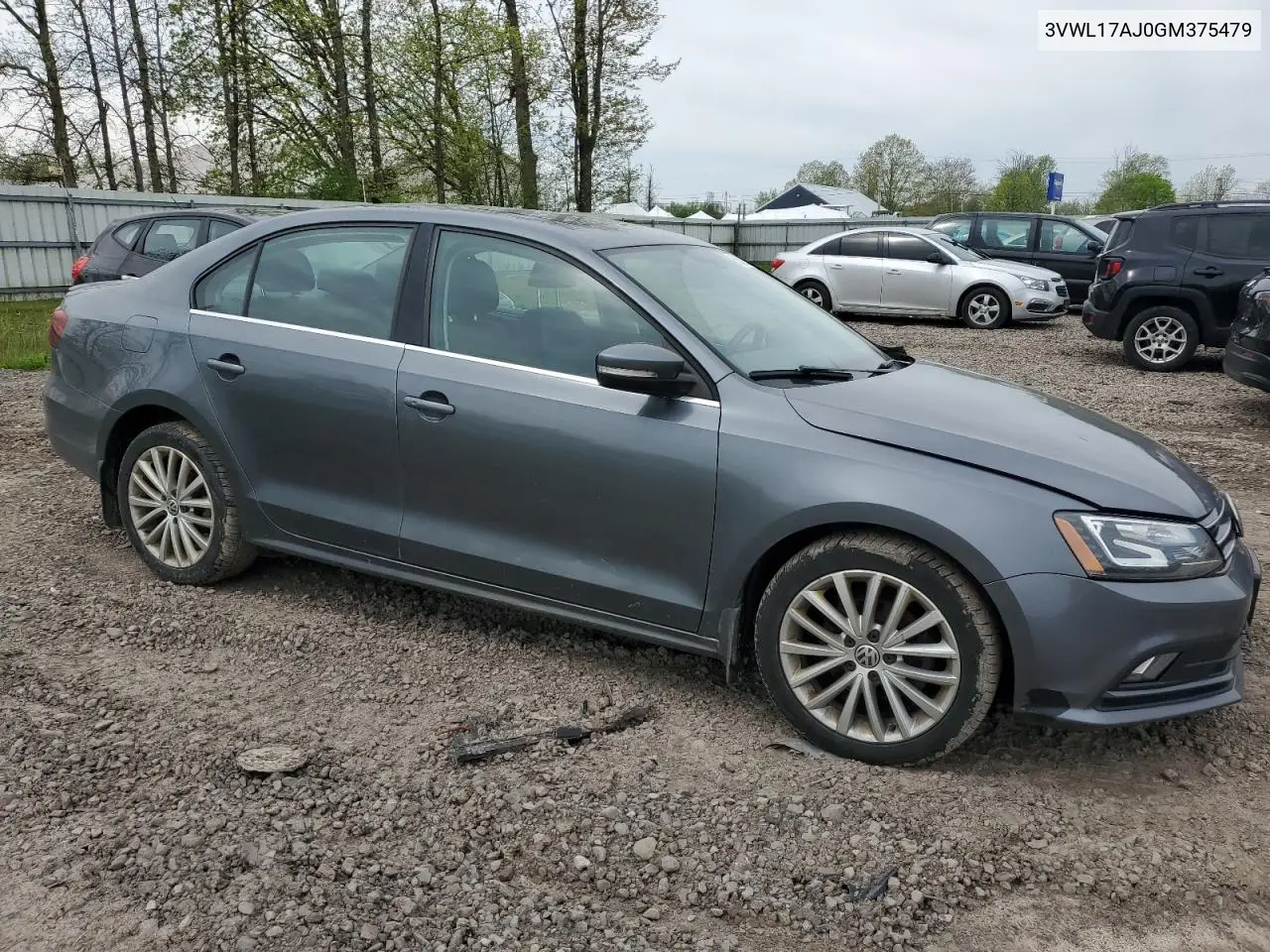 2016 Volkswagen Jetta Sel VIN: 3VWL17AJ0GM375479 Lot: 56502815