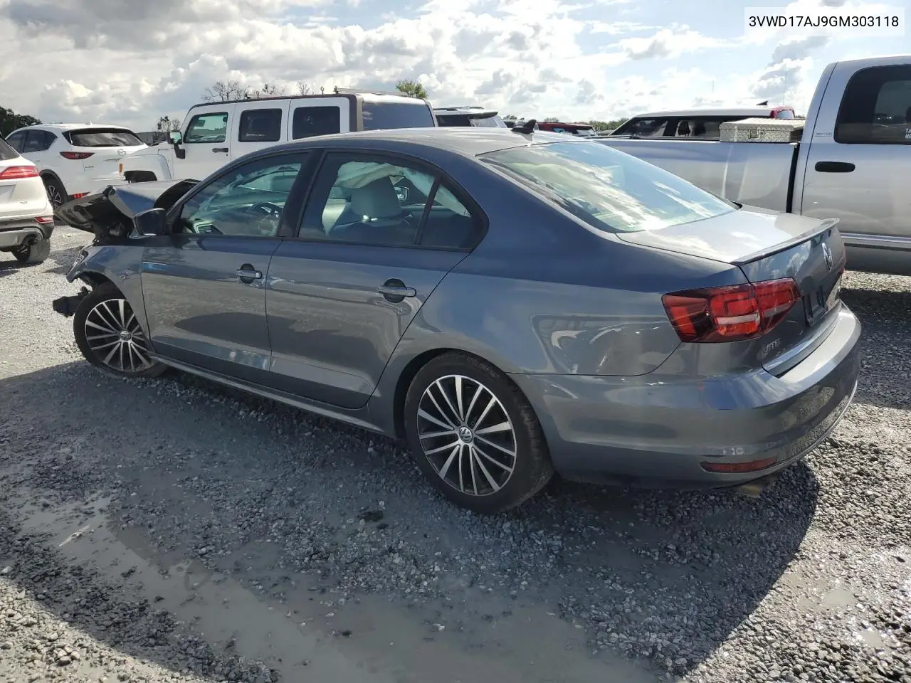 2016 Volkswagen Jetta Sport VIN: 3VWD17AJ9GM303118 Lot: 56718485