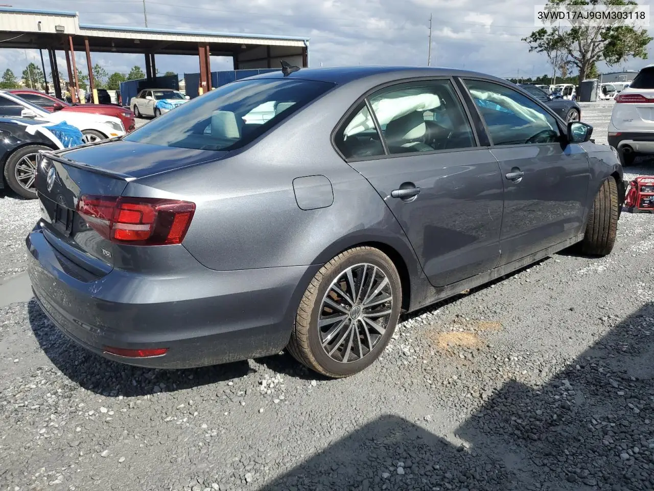 2016 Volkswagen Jetta Sport VIN: 3VWD17AJ9GM303118 Lot: 56718485