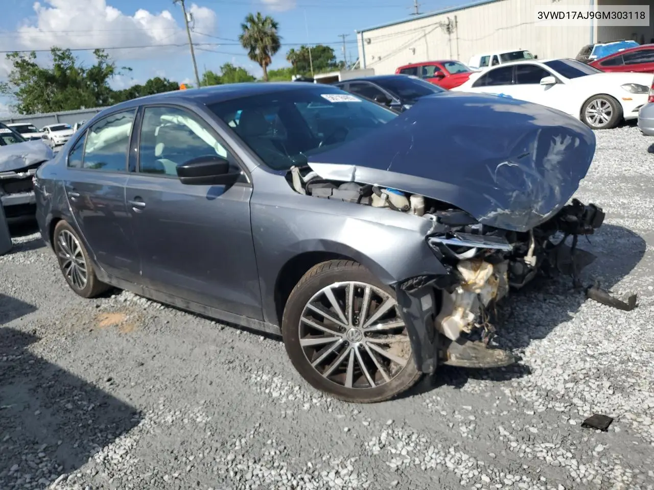 2016 Volkswagen Jetta Sport VIN: 3VWD17AJ9GM303118 Lot: 56718485