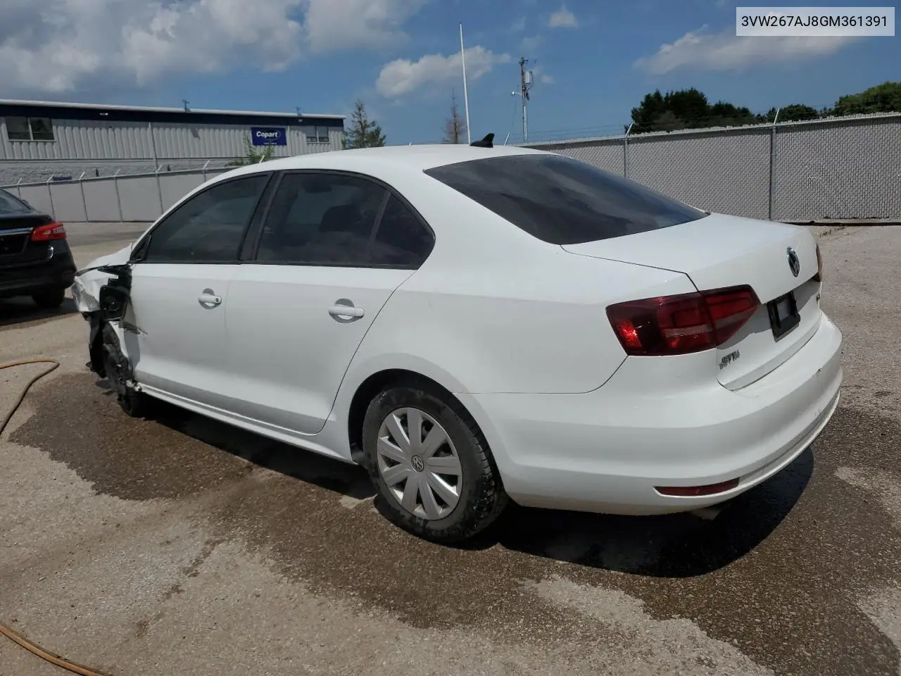 2016 Volkswagen Jetta S VIN: 3VW267AJ8GM361391 Lot: 58832195