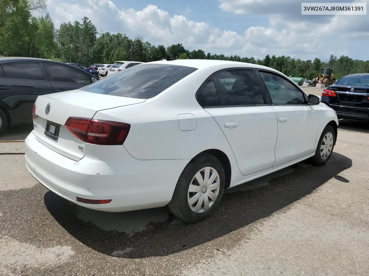 2016 Volkswagen Jetta S VIN: 3VW267AJ8GM361391 Lot: 58832195