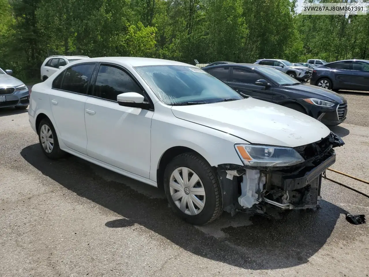 2016 Volkswagen Jetta S VIN: 3VW267AJ8GM361391 Lot: 58832195