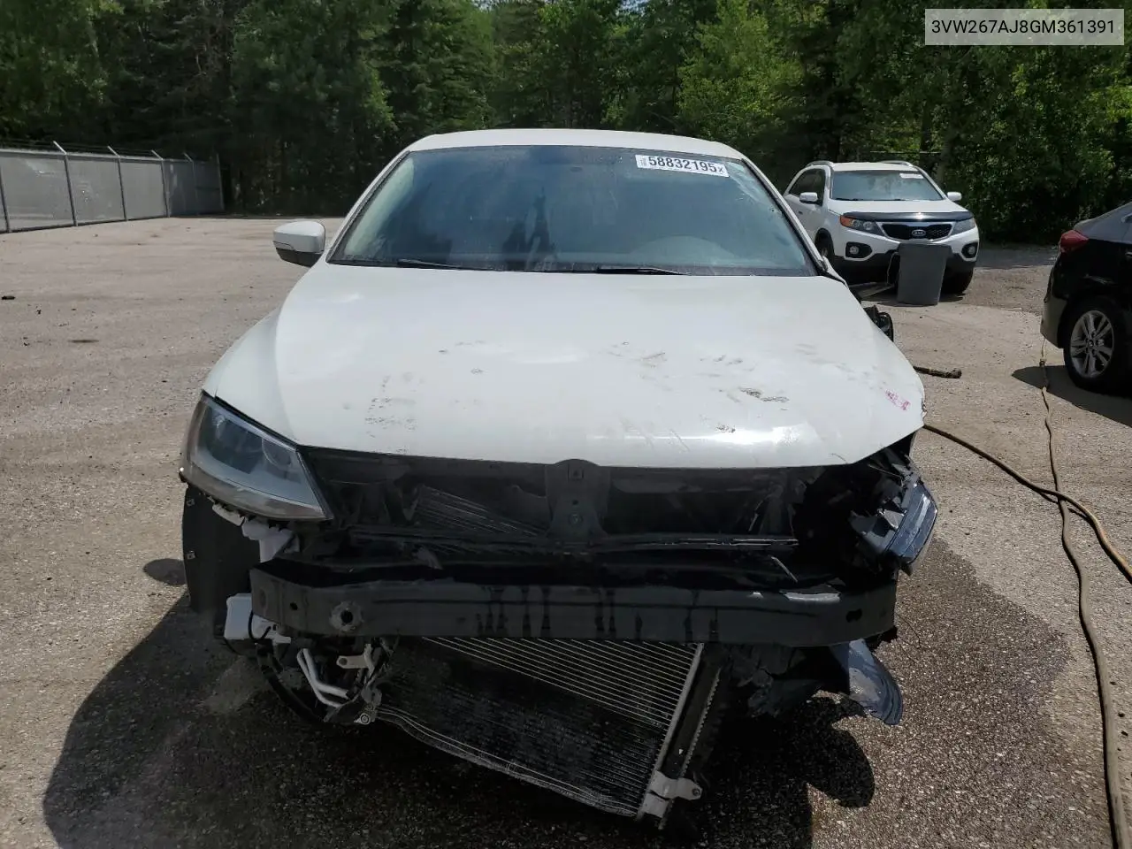 2016 Volkswagen Jetta S VIN: 3VW267AJ8GM361391 Lot: 58832195