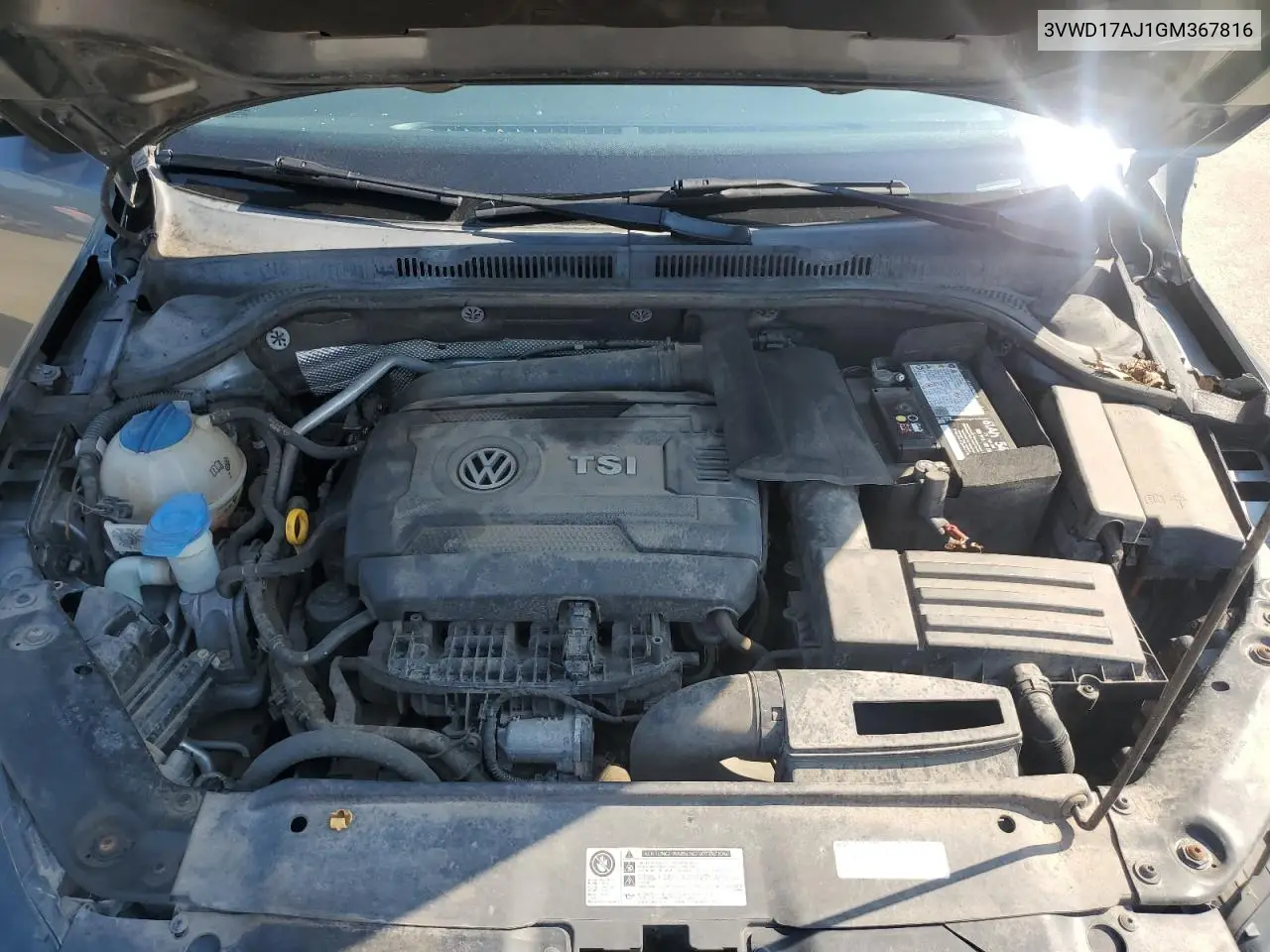 2016 Volkswagen Jetta Sport VIN: 3VWD17AJ1GM367816 Lot: 61876395