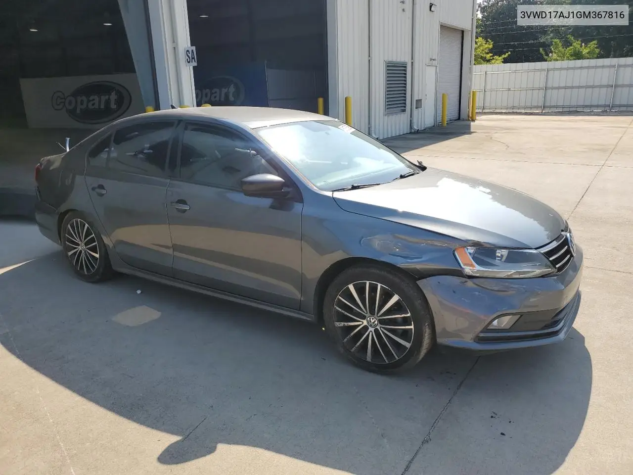 2016 Volkswagen Jetta Sport VIN: 3VWD17AJ1GM367816 Lot: 61876395