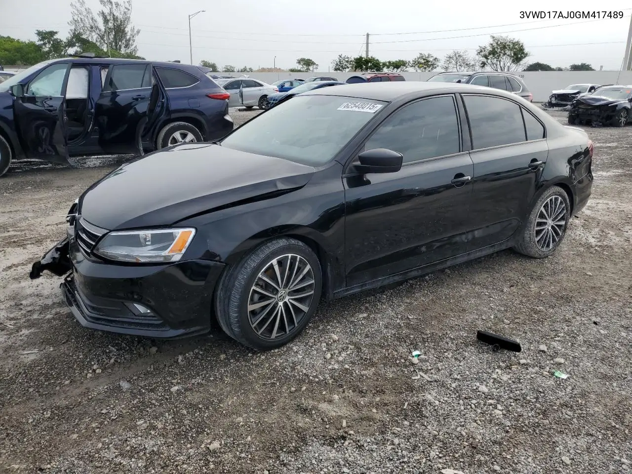 2016 Volkswagen Jetta Sport VIN: 3VWD17AJ0GM417489 Lot: 62548015