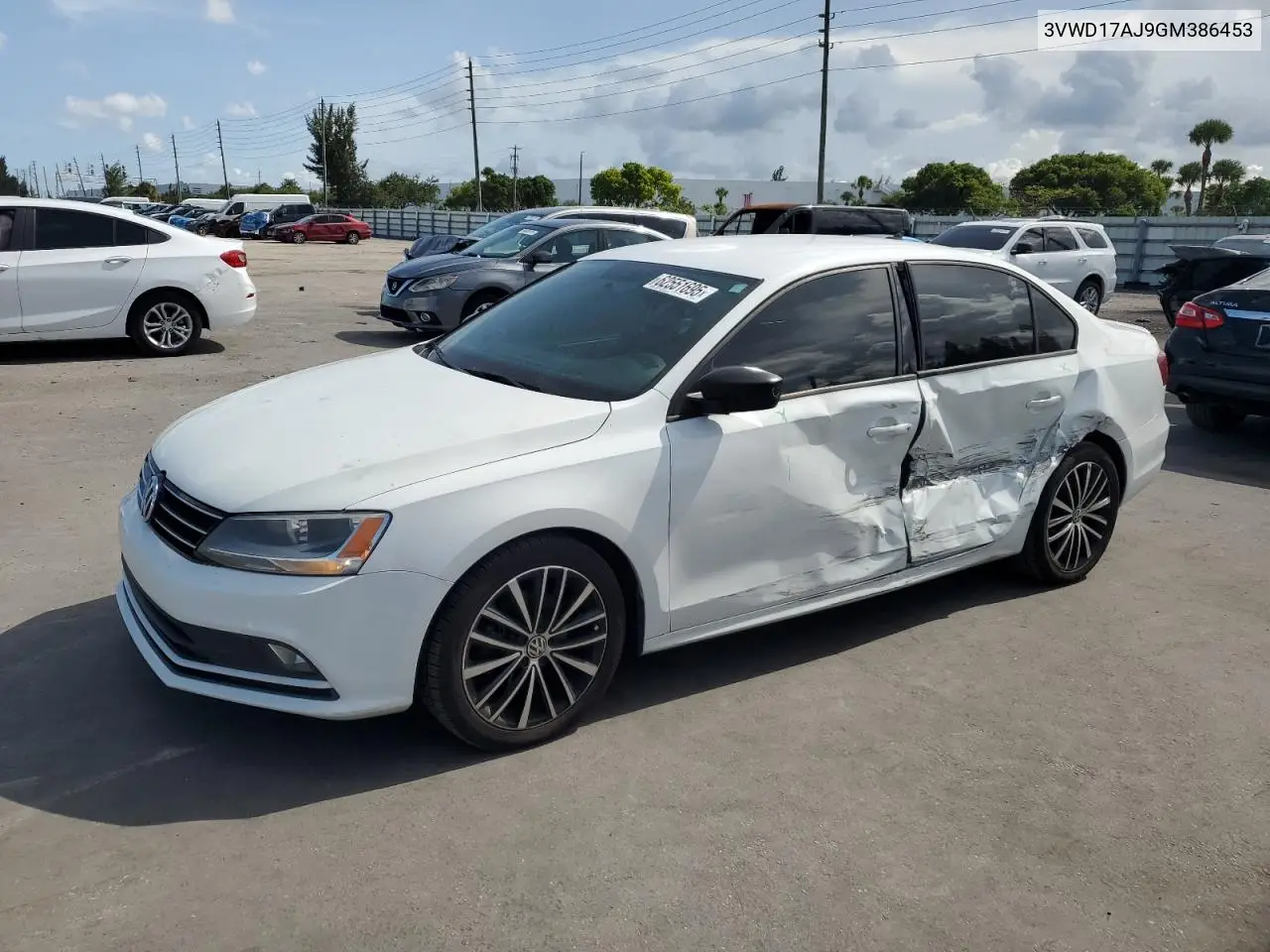 2016 Volkswagen Jetta Sport VIN: 3VWD17AJ9GM386453 Lot: 62551695