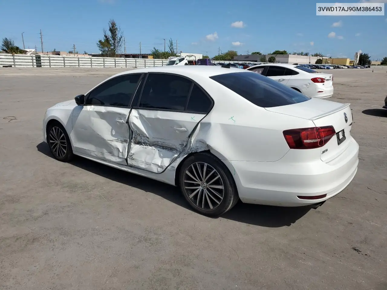 2016 Volkswagen Jetta Sport VIN: 3VWD17AJ9GM386453 Lot: 62551695