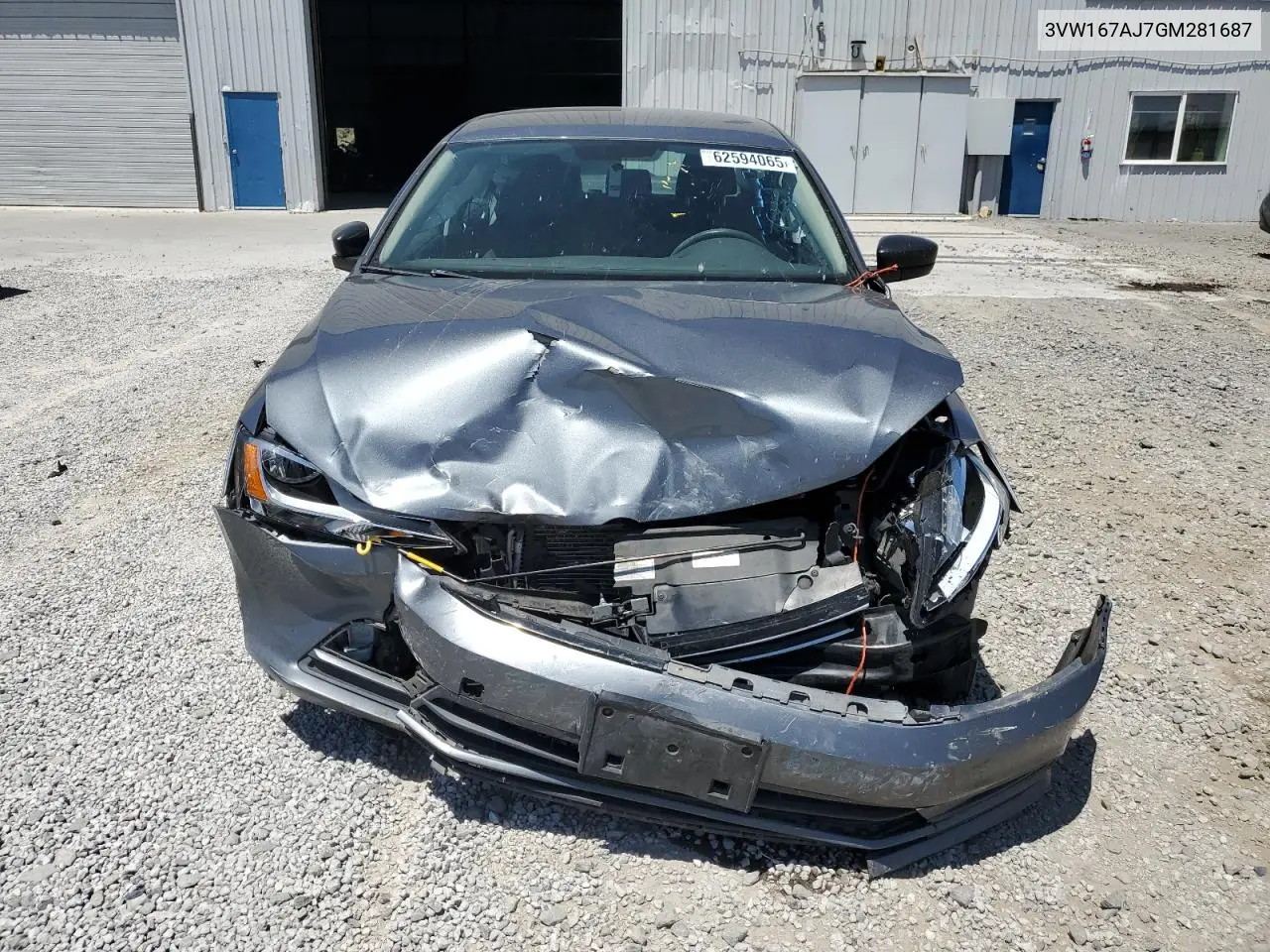 2016 Volkswagen Jetta S VIN: 3VW167AJ7GM281687 Lot: 62594065