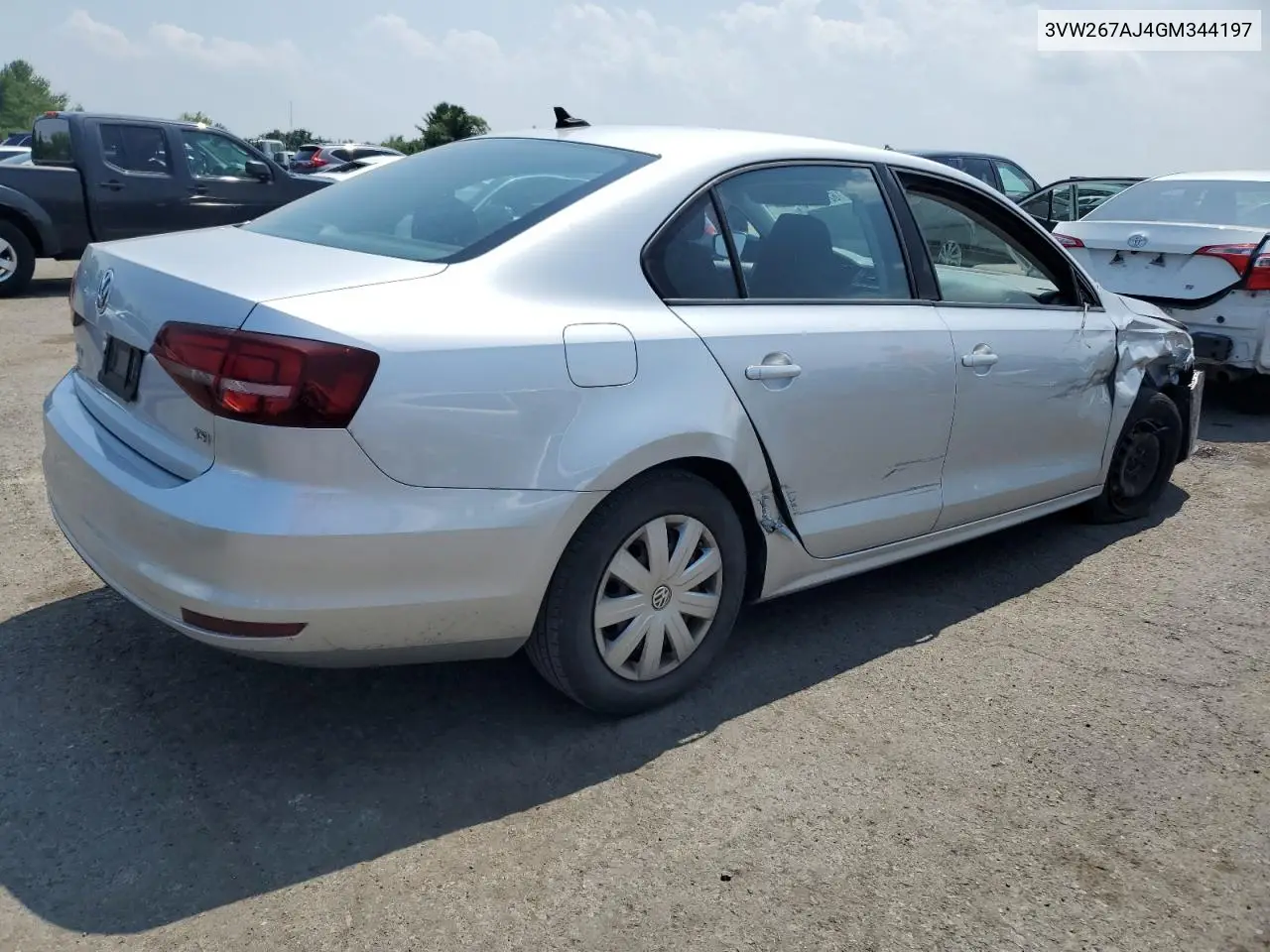 2016 Volkswagen Jetta S VIN: 3VW267AJ4GM344197 Lot: 62776645