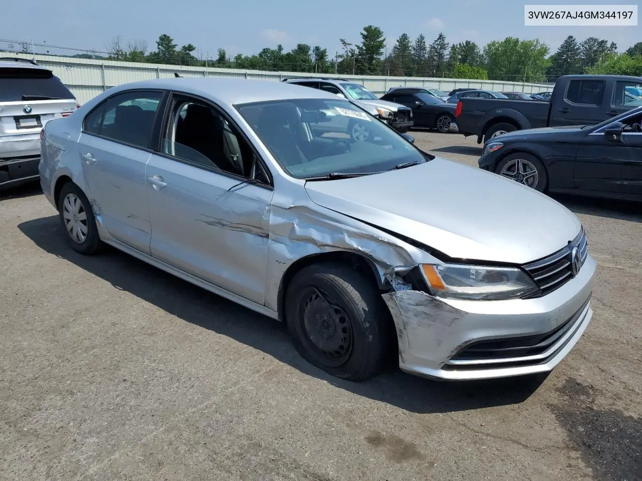 2016 Volkswagen Jetta S VIN: 3VW267AJ4GM344197 Lot: 62776645