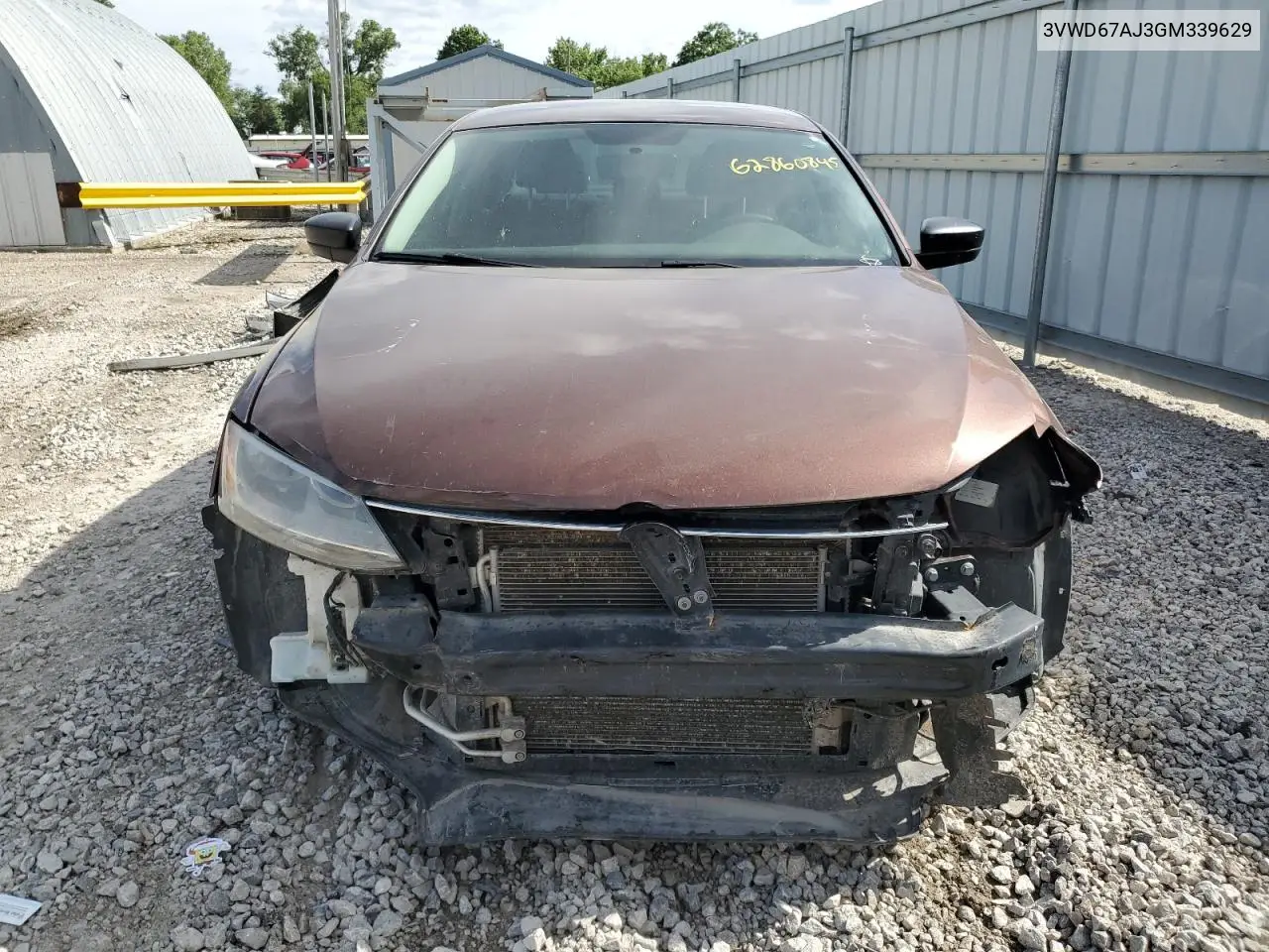 2016 Volkswagen Jetta Se VIN: 3VWD67AJ3GM339629 Lot: 62860845