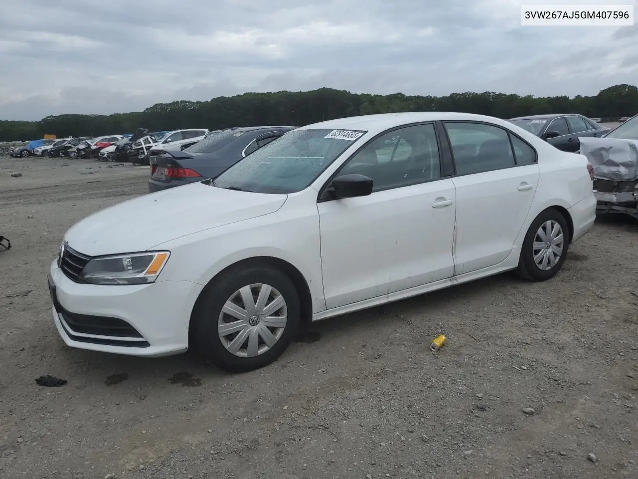 3VW267AJ5GM407596 2016 Volkswagen Jetta S