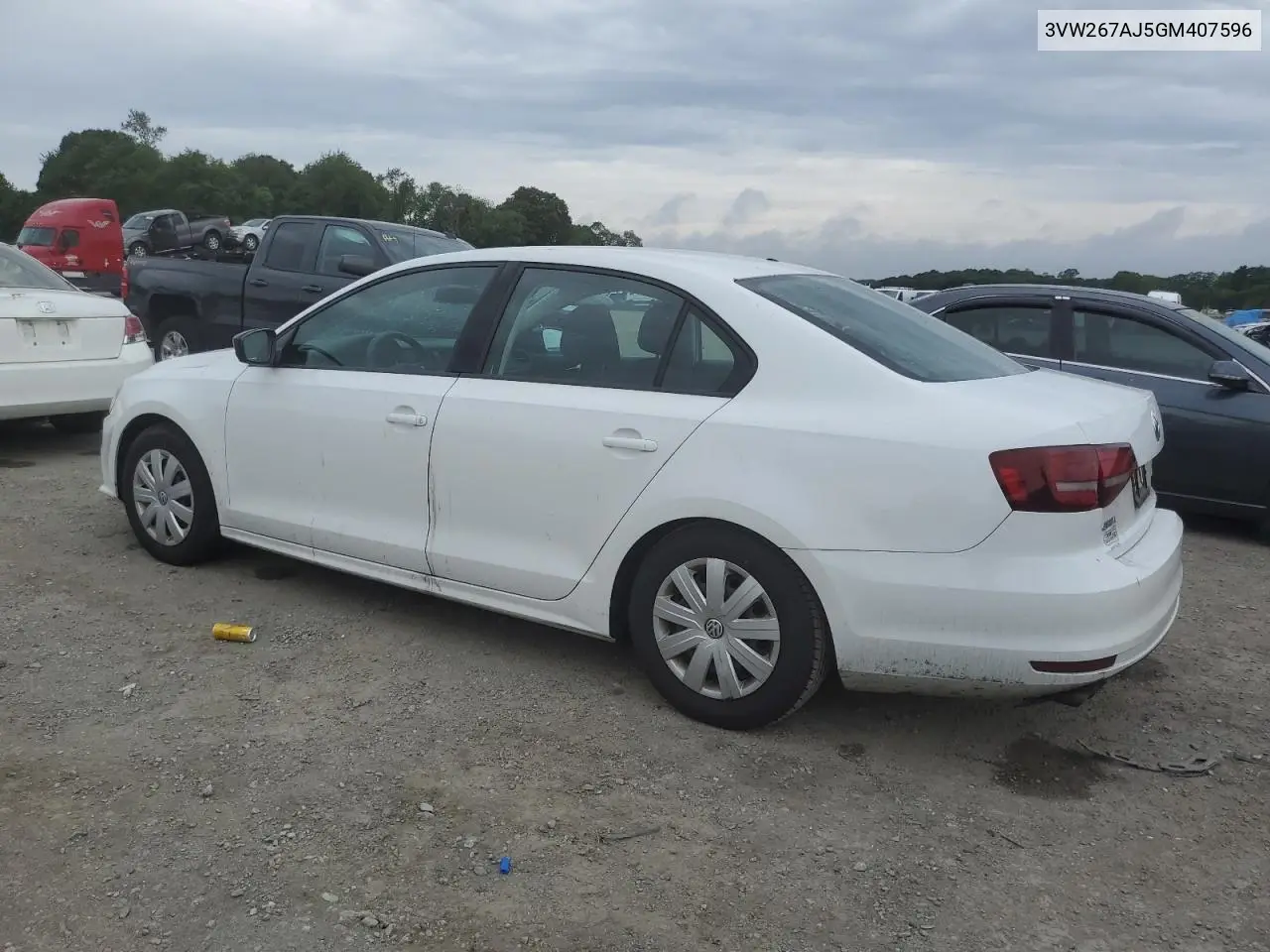 3VW267AJ5GM407596 2016 Volkswagen Jetta S