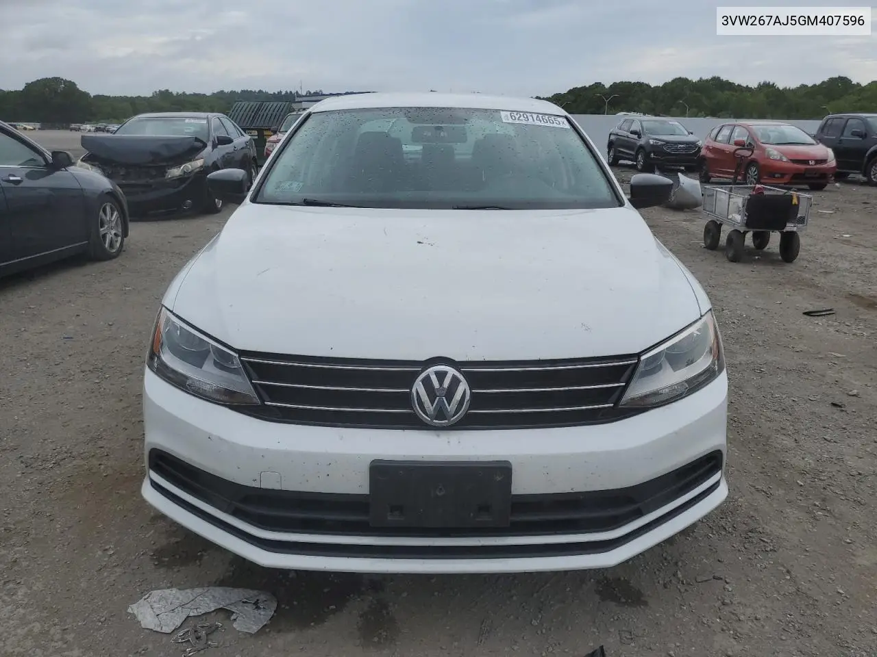 3VW267AJ5GM407596 2016 Volkswagen Jetta S