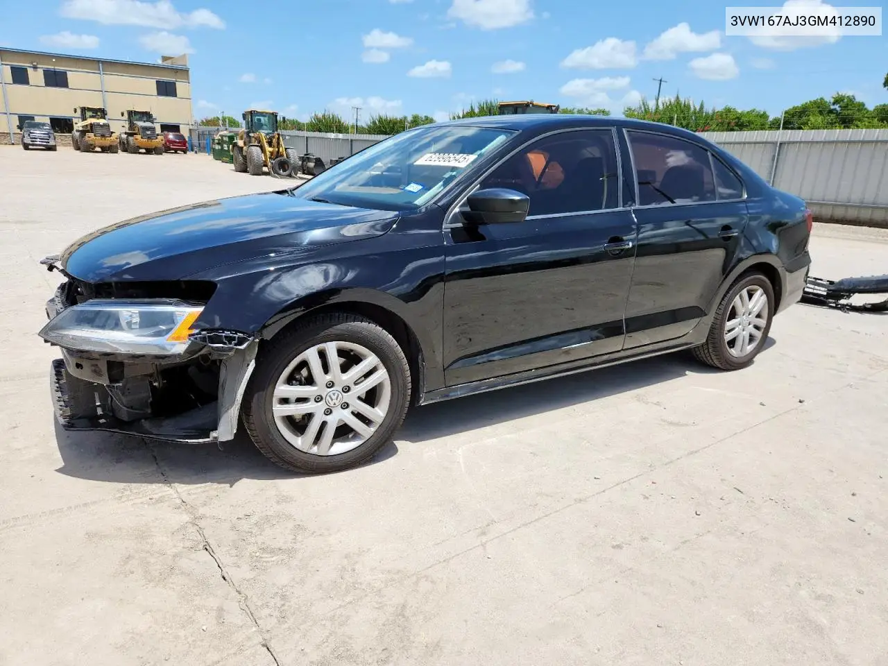 2016 Volkswagen Jetta S VIN: 3VW167AJ3GM412890 Lot: 62996545