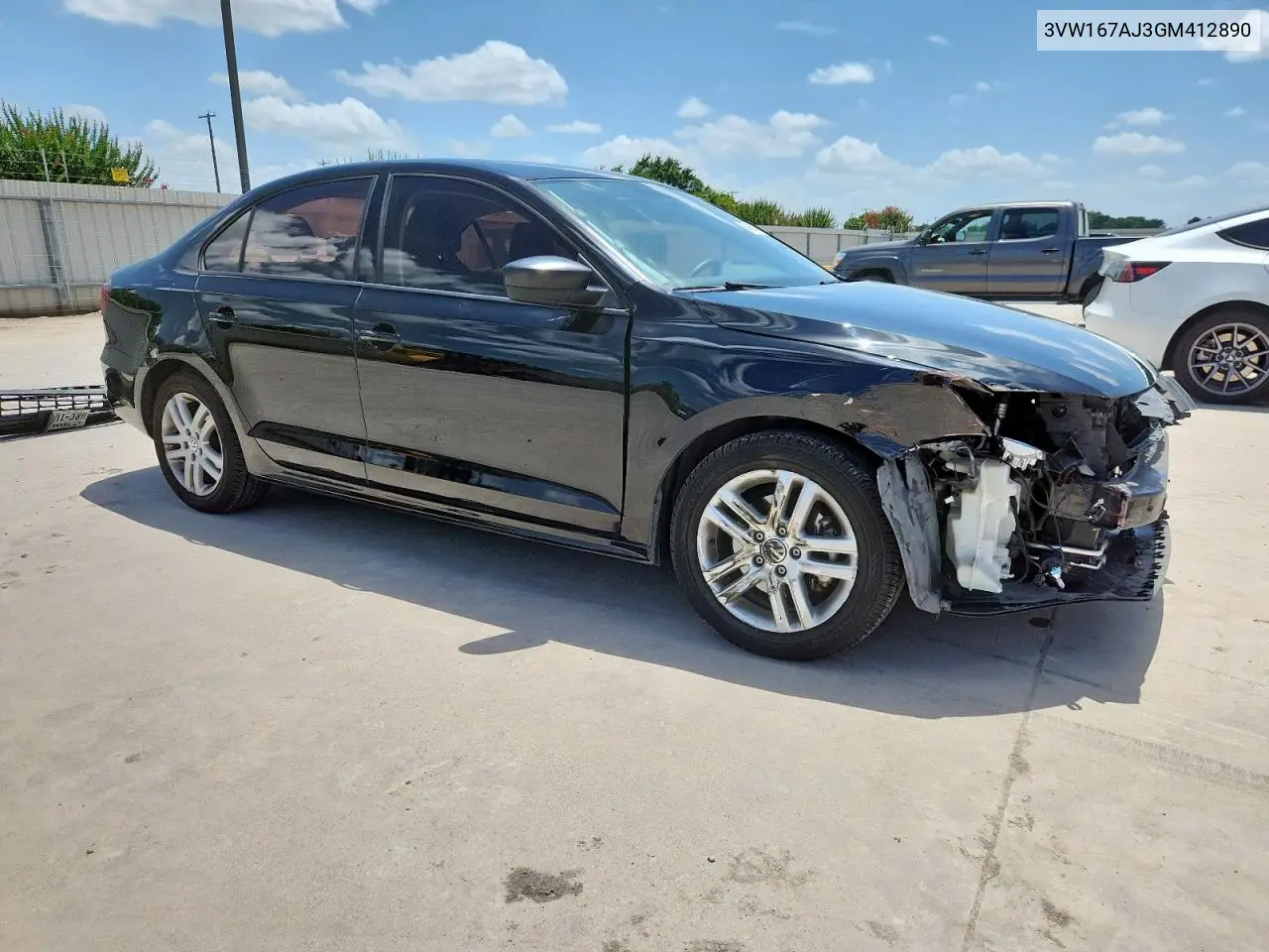 2016 Volkswagen Jetta S VIN: 3VW167AJ3GM412890 Lot: 62996545