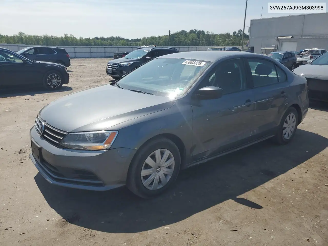 2016 Volkswagen Jetta S VIN: 3VW267AJ9GM303998 Lot: 63003805