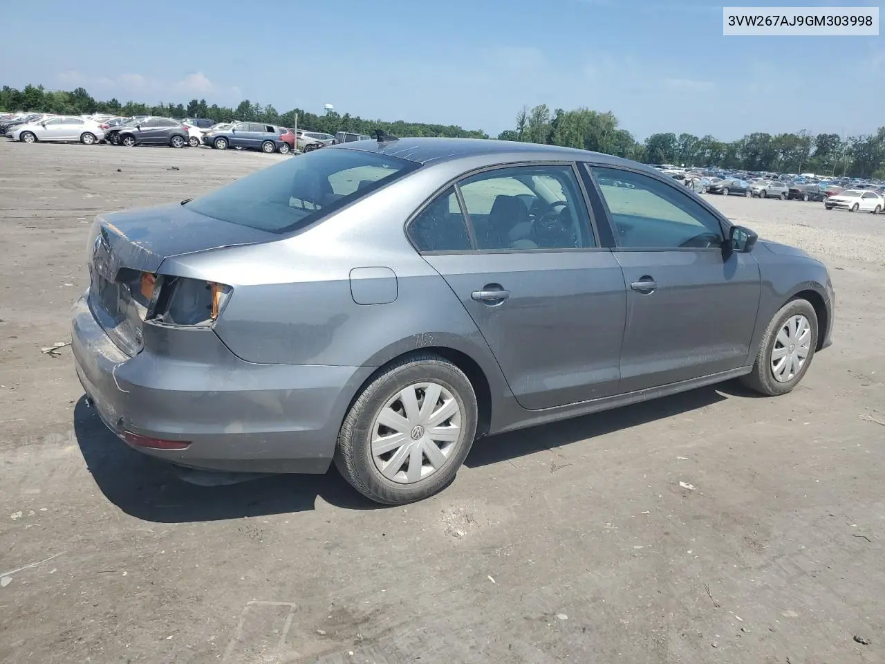 2016 Volkswagen Jetta S VIN: 3VW267AJ9GM303998 Lot: 63003805