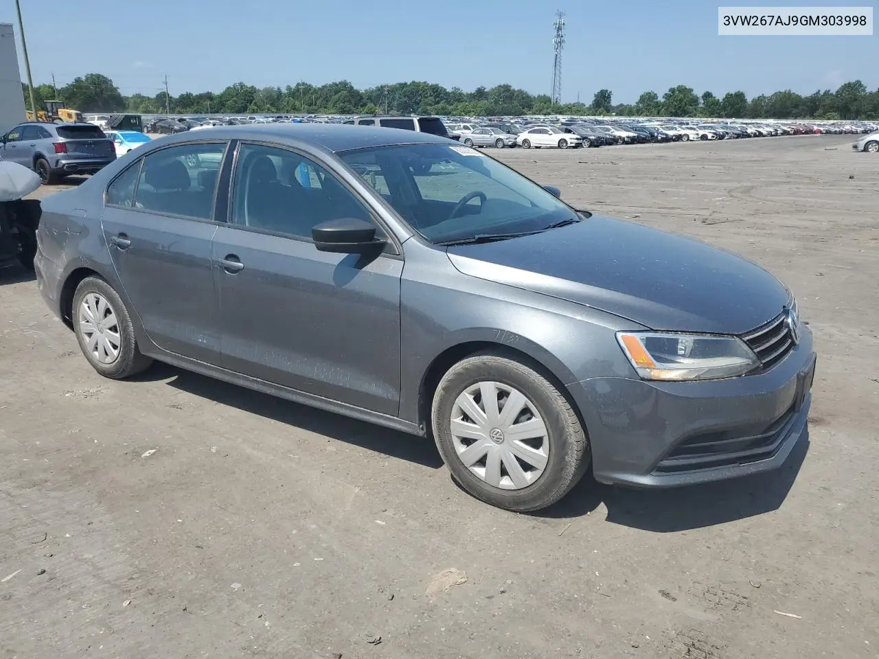 2016 Volkswagen Jetta S VIN: 3VW267AJ9GM303998 Lot: 63003805