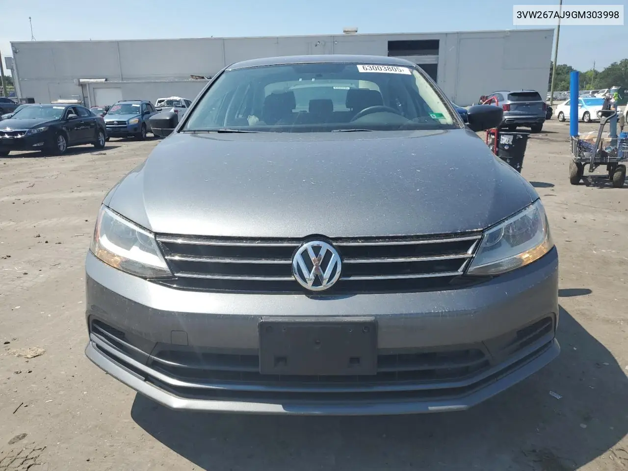 2016 Volkswagen Jetta S VIN: 3VW267AJ9GM303998 Lot: 63003805
