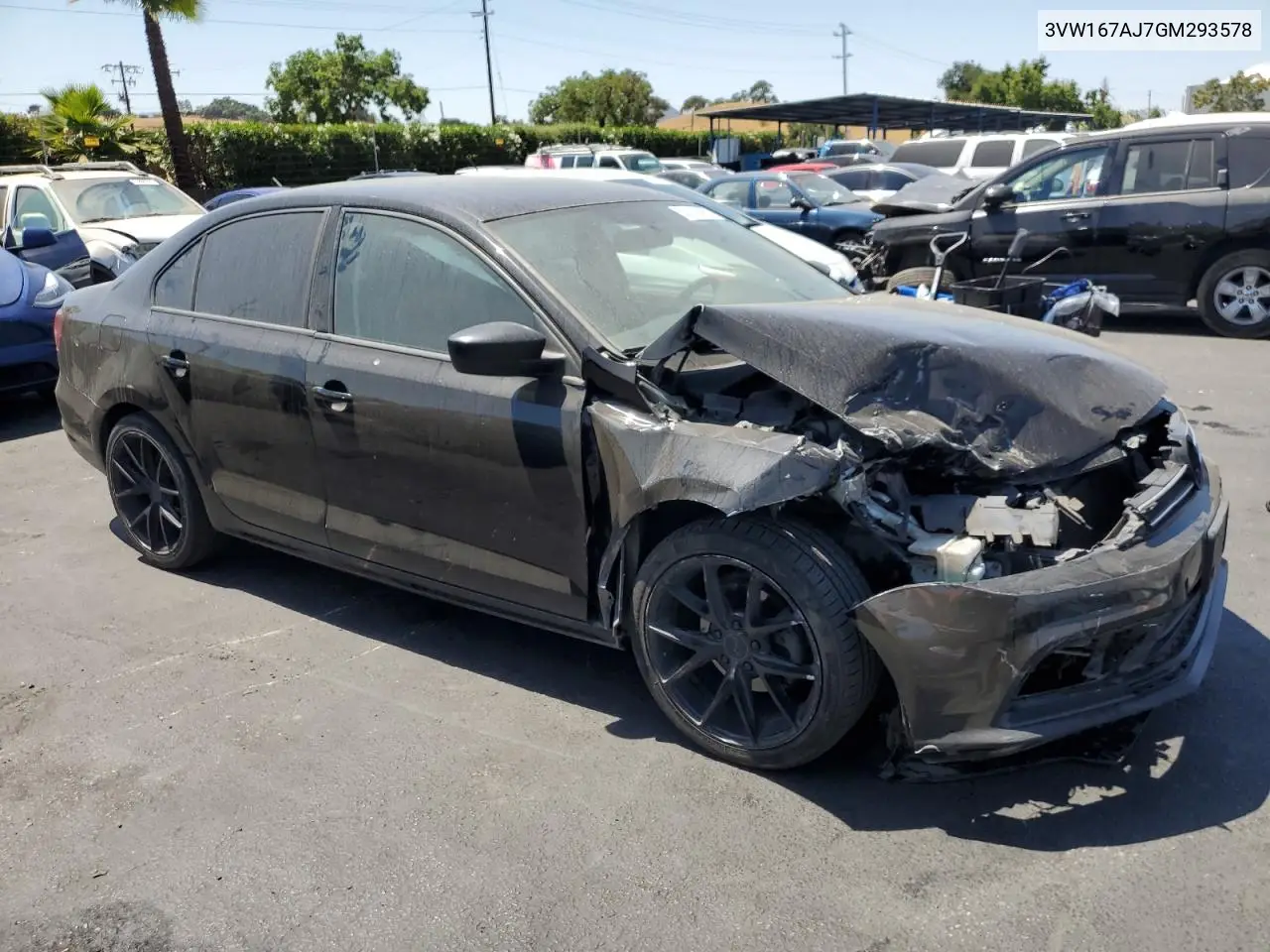 2016 Volkswagen Jetta S VIN: 3VW167AJ7GM293578 Lot: 63110995