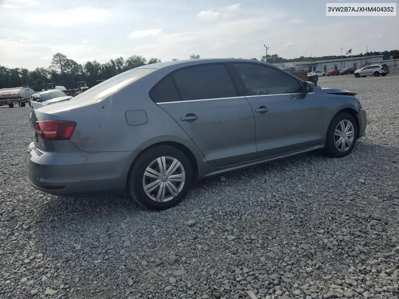 2017 Volkswagen Jetta S VIN: 3VW2B7AJXHM404352 Lot: 56256465