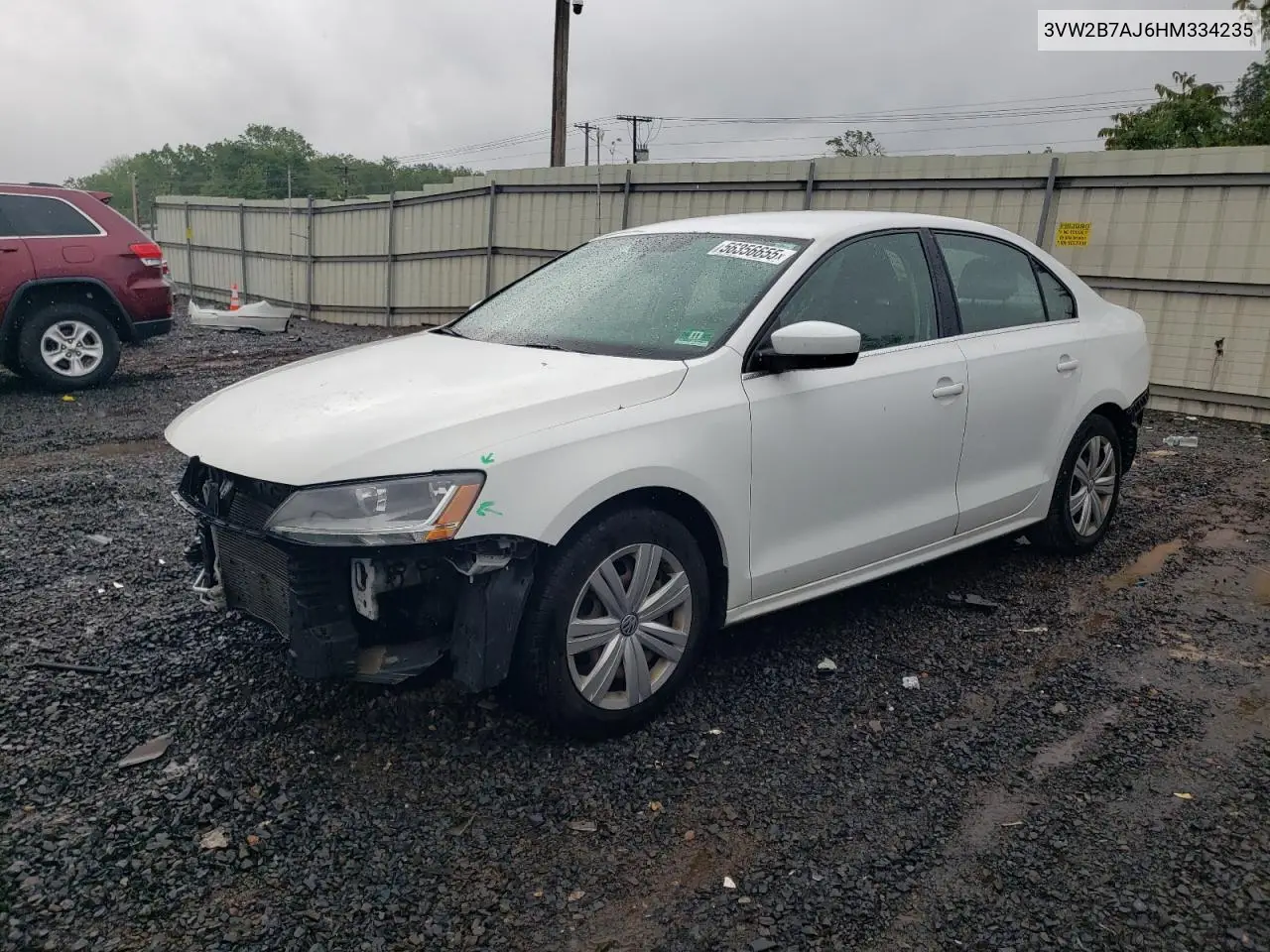 2017 Volkswagen Jetta S VIN: 3VW2B7AJ6HM334235 Lot: 56356655