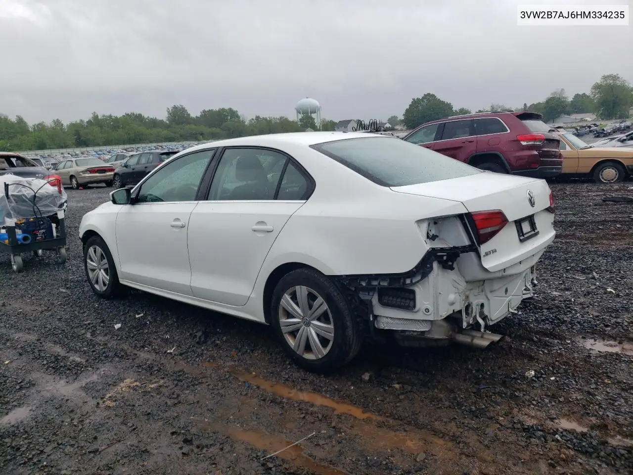 2017 Volkswagen Jetta S VIN: 3VW2B7AJ6HM334235 Lot: 56356655
