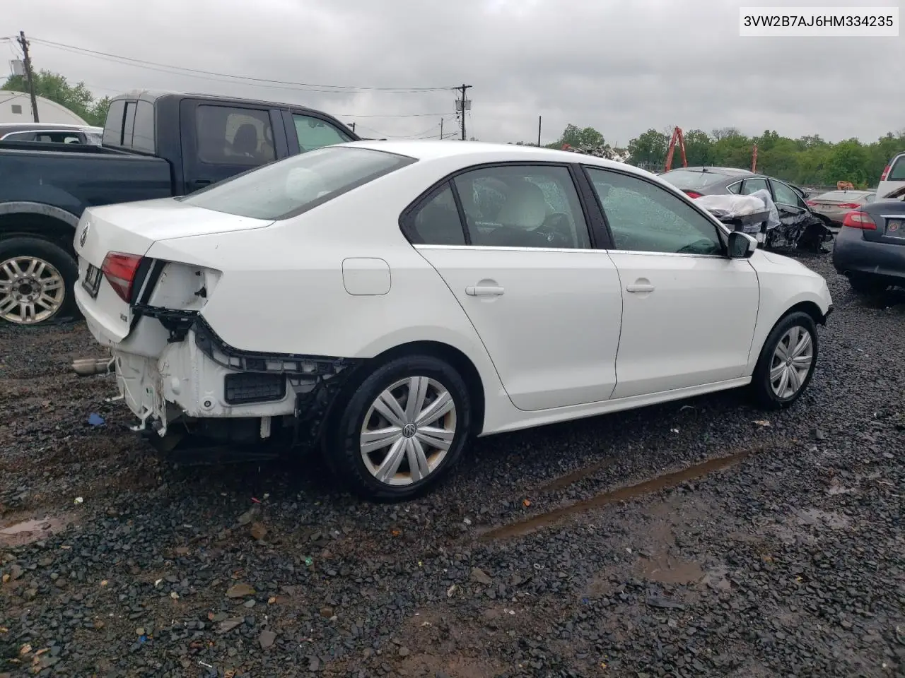2017 Volkswagen Jetta S VIN: 3VW2B7AJ6HM334235 Lot: 56356655