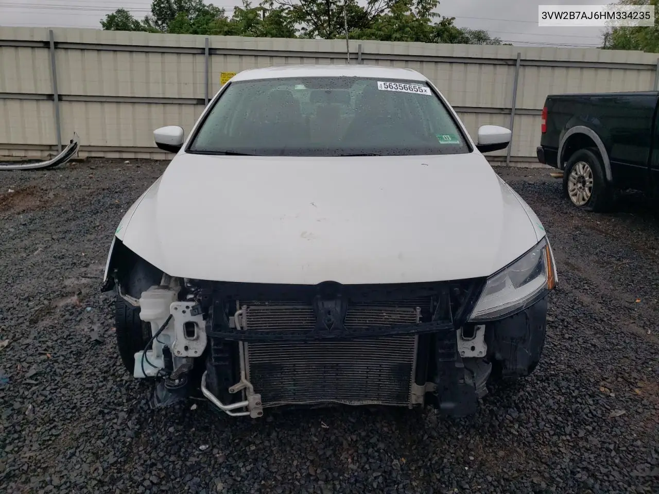 2017 Volkswagen Jetta S VIN: 3VW2B7AJ6HM334235 Lot: 56356655