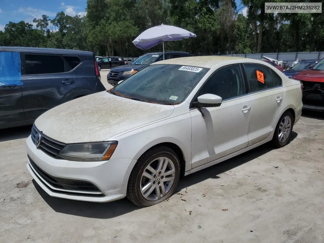 2017 Volkswagen Jetta S VIN: 3VW2B7AJ2HM235282 Lot: 56493025