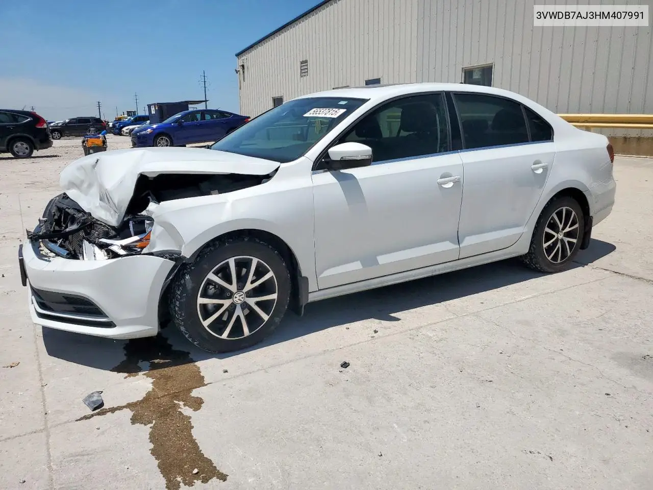 2017 Volkswagen Jetta Se VIN: 3VWDB7AJ3HM407991 Lot: 56537815