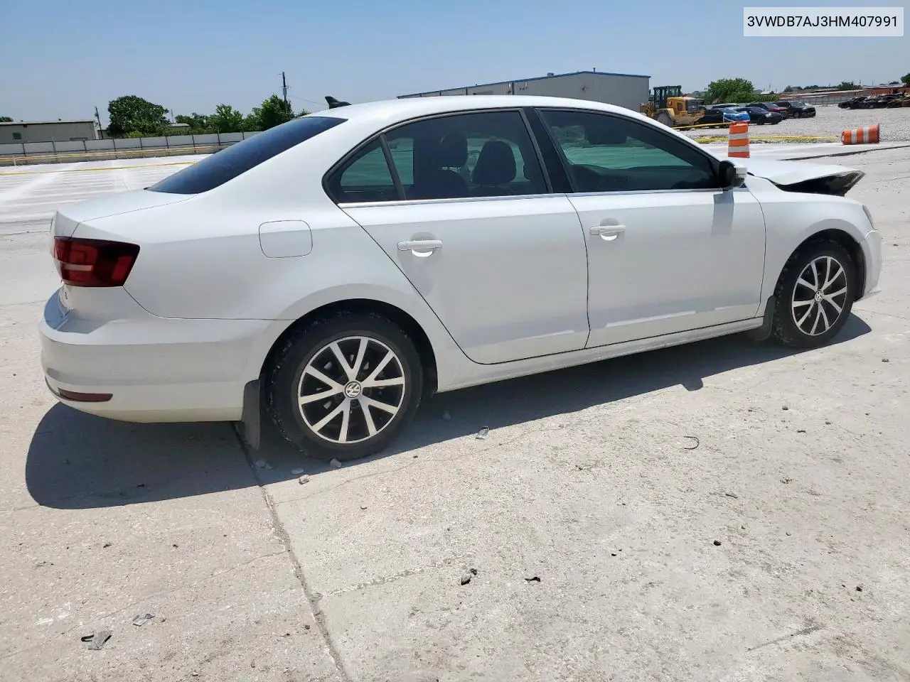 2017 Volkswagen Jetta Se VIN: 3VWDB7AJ3HM407991 Lot: 56537815