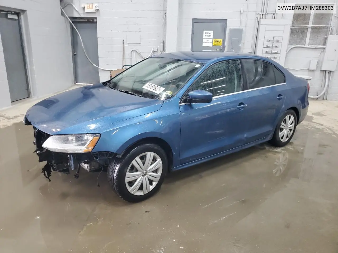 2017 Volkswagen Jetta S VIN: 3VW2B7AJ7HM288303 Lot: 56662925