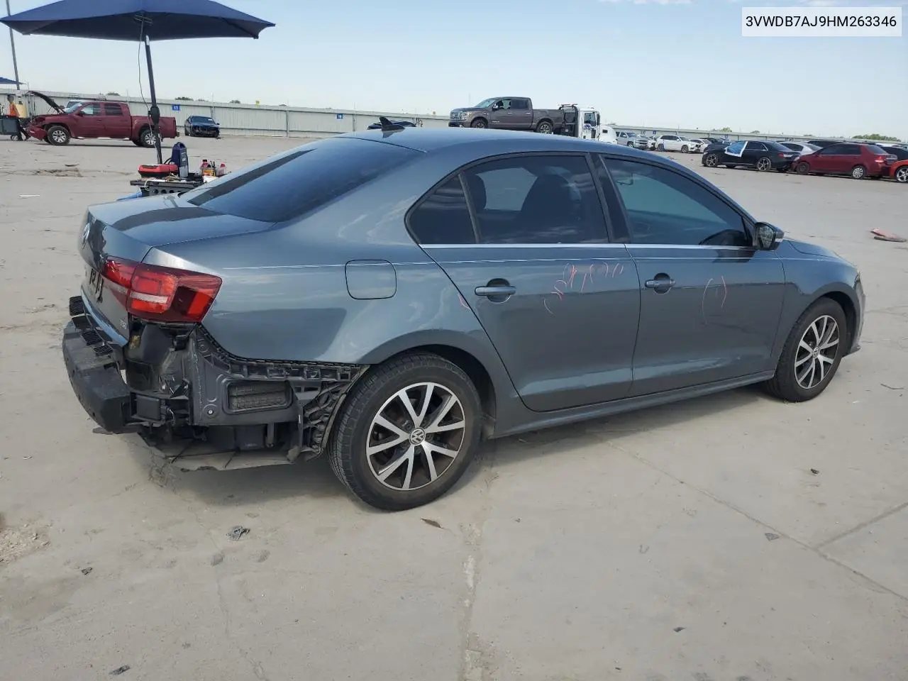 2017 Volkswagen Jetta Se VIN: 3VWDB7AJ9HM263346 Lot: 56691225