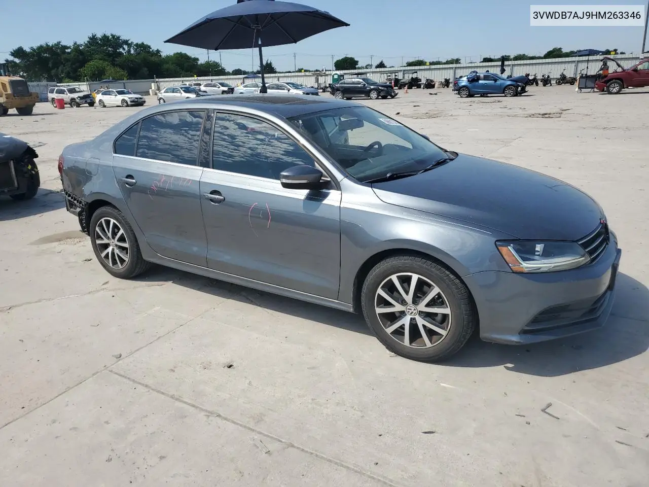 2017 Volkswagen Jetta Se VIN: 3VWDB7AJ9HM263346 Lot: 56691225