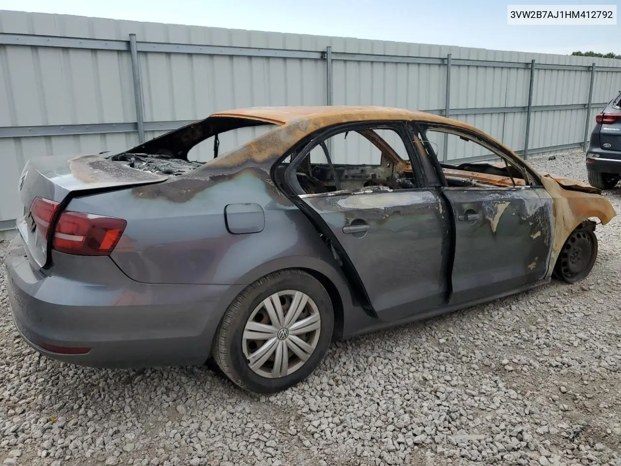 2017 Volkswagen Jetta S VIN: 3VW2B7AJ1HM412792 Lot: 59382895