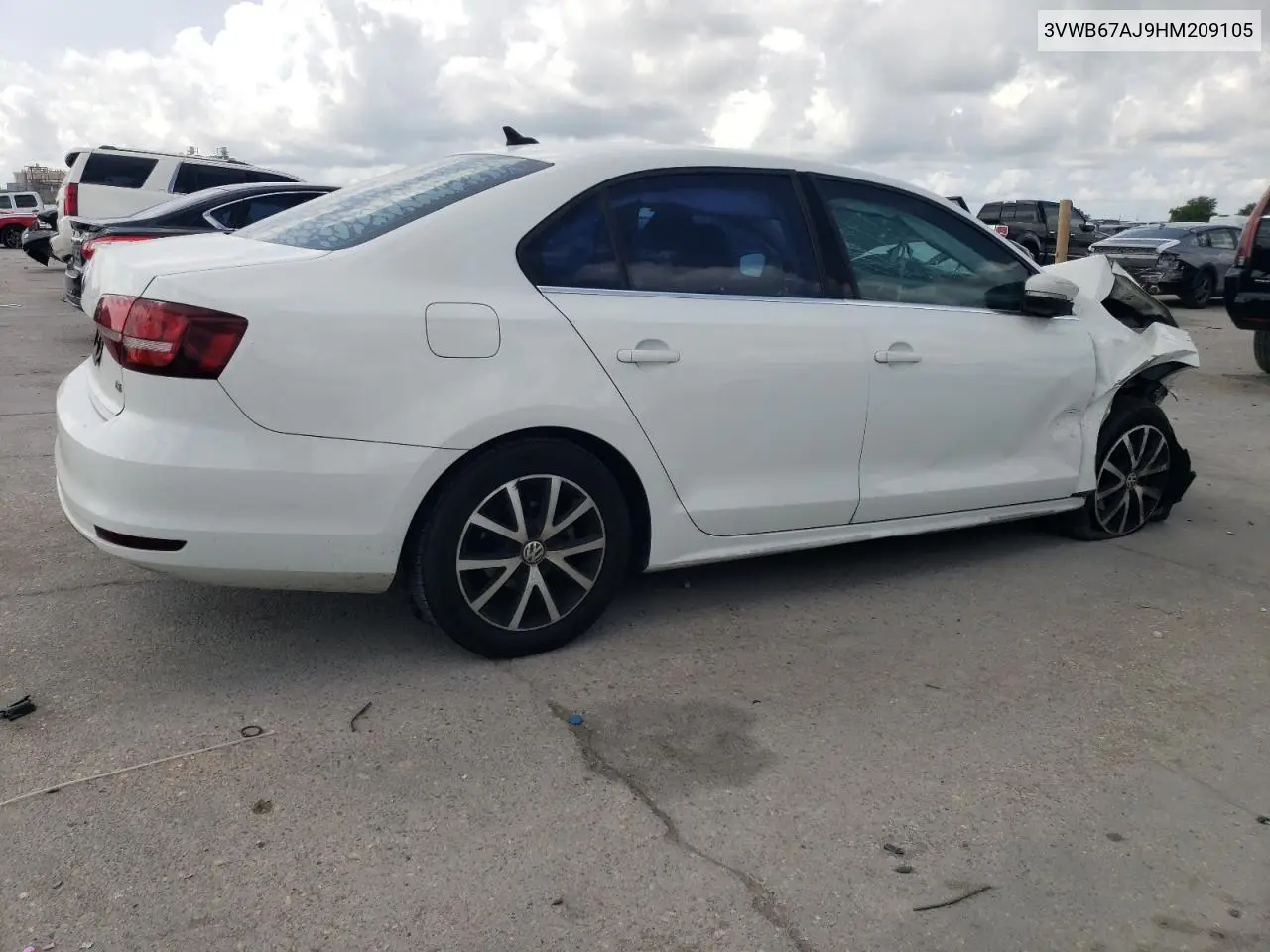 2017 Volkswagen Jetta Se VIN: 3VWB67AJ9HM209105 Lot: 59489635