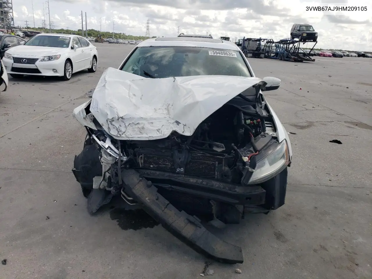 2017 Volkswagen Jetta Se VIN: 3VWB67AJ9HM209105 Lot: 59489635