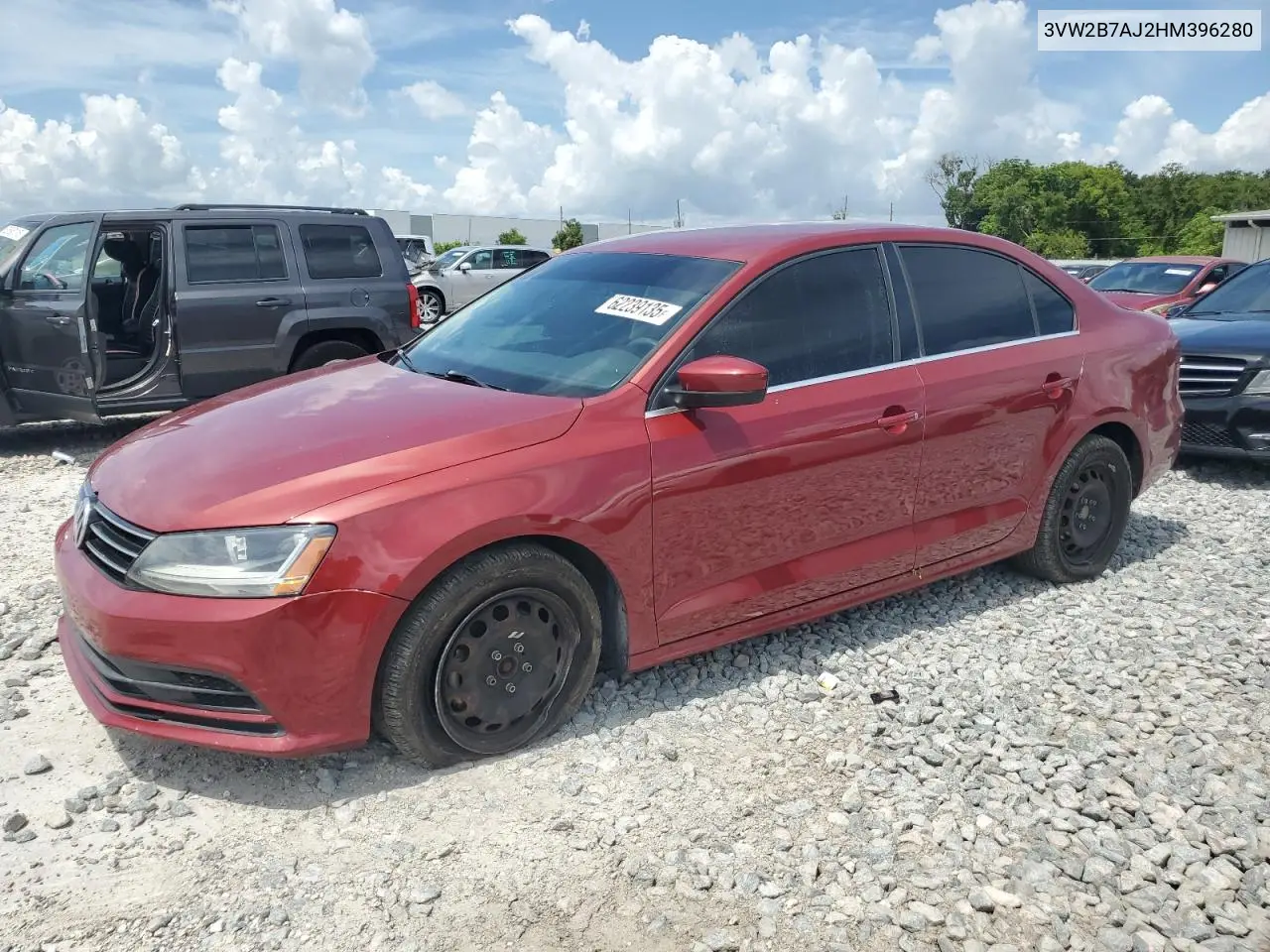 2017 Volkswagen Jetta S VIN: 3VW2B7AJ2HM396280 Lot: 62239135