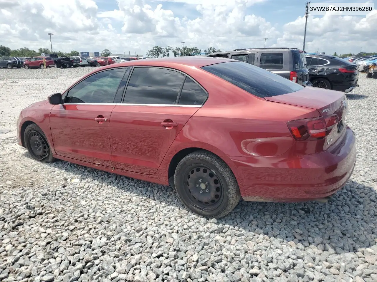 2017 Volkswagen Jetta S VIN: 3VW2B7AJ2HM396280 Lot: 62239135